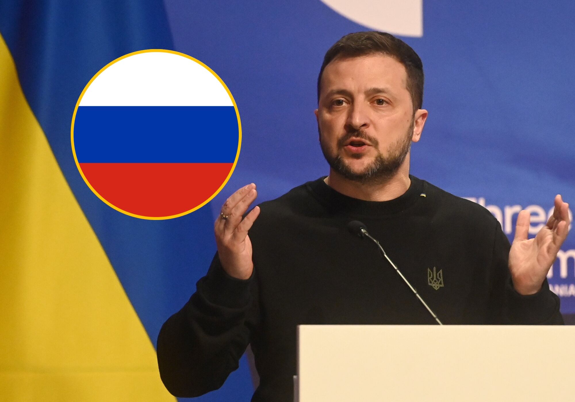 Volodimir Zelenski. Foto: EFE.Rusia. Foto: Getty Images.