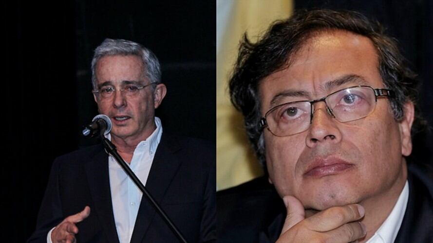 Álvaro Uribe denuncia a Gustavo Petro ante la Corte Suprema de Justicia. Foto: Colprensa