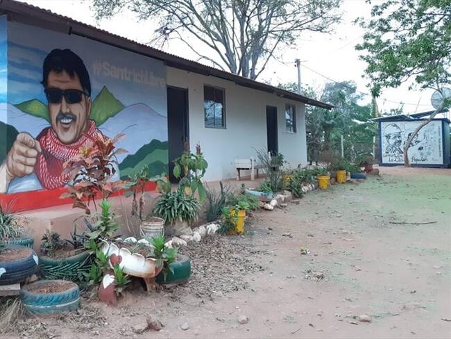 El presidente Iván Duque llegó hacia las 10:00 a.m. al espacio de reincorporación de Tierra Grata, en el Cesar. Foto: Oriana Garcés