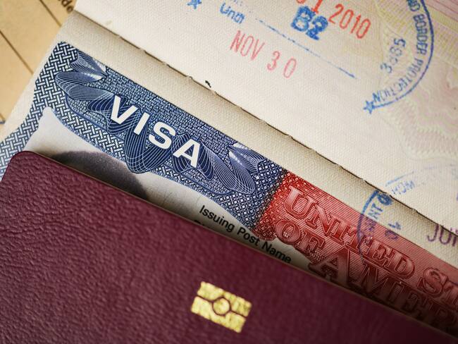 Imagen de referencia de visa. Foto: vía Getty Images.