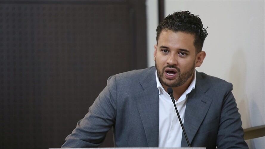 Inti Asprilla afirma que "le dolió el ego" burlas por ataque que sufrió del ESMAD. Foto: Colprensa / ÁLVARO TAVERA