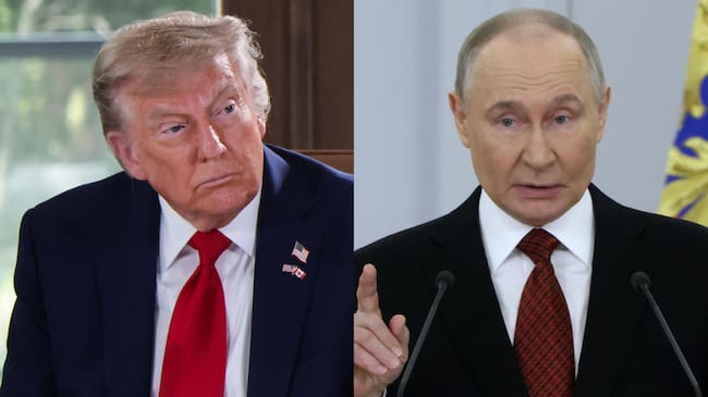 Donald Trump. Foto: LUDOVIC MARIN/POOL/AFP via Getty Images - Vladímir Putin. Foto: Contributor/Getty Images.