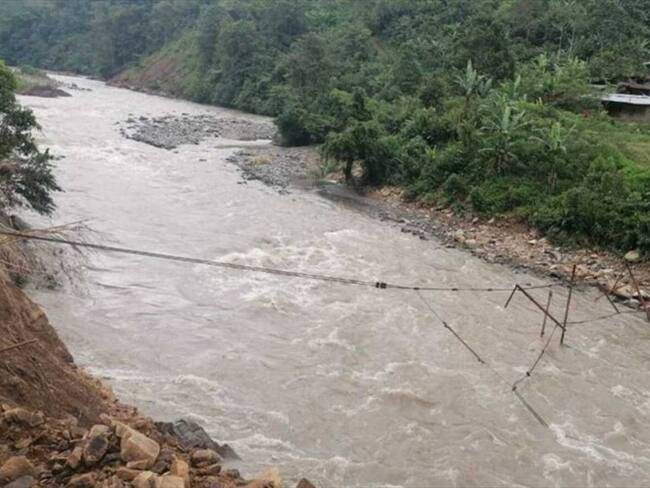 Río Agüita en el municipio de Pueblo Rico. Foto: Alcaldía de Pueblo Rico