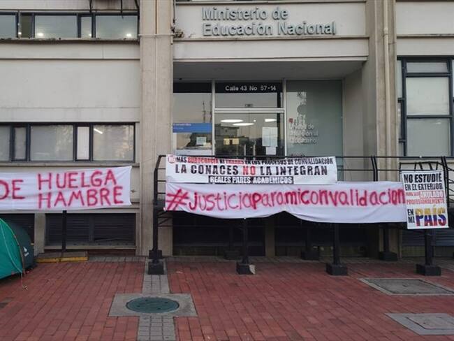 Huelga de hambre . Foto: suministrada Juan Pablo Ovalle.