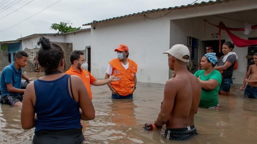 En el Magdalena ya son más de 11 mil familias damnificadas por las inundaciones. Foto: Cortesía: Gobernación del Magdalena