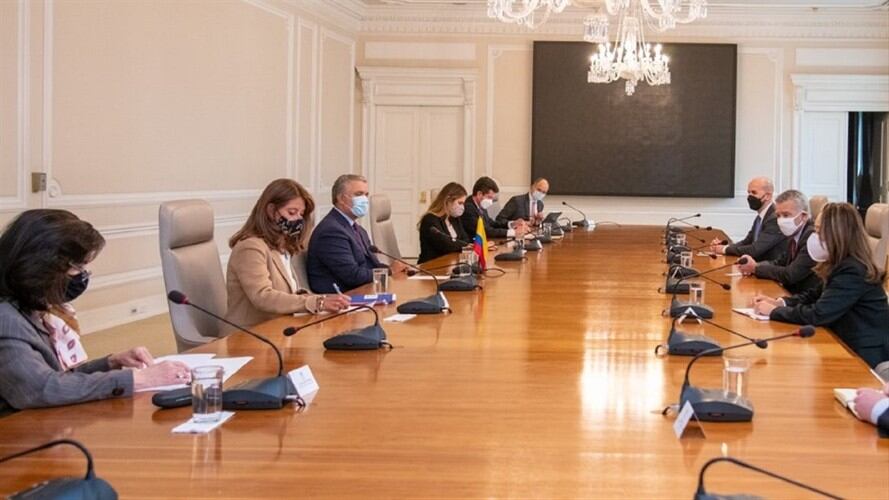 Estados Unidos ratificó respaldo a Colombia. Foto: Presidencia de la República