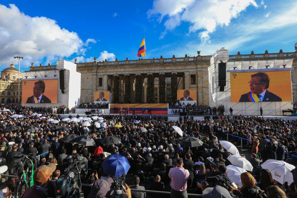 Posesión del presidente de Colombia, Gustavo Petro. Foto: Getty Images.