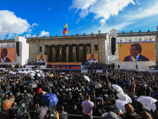 Posesión del presidente de Colombia, Gustavo Petro. Foto: Getty Images.