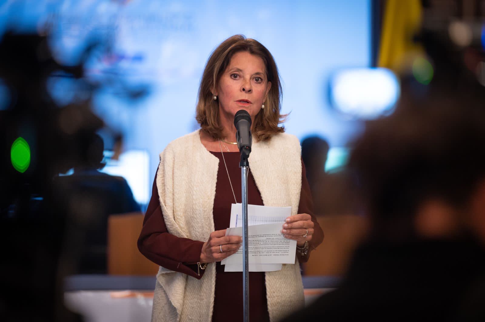 Canciller de Colombia, Marta Lucía Ramírez. Foto: Ministerio de Relaciones Exteriores