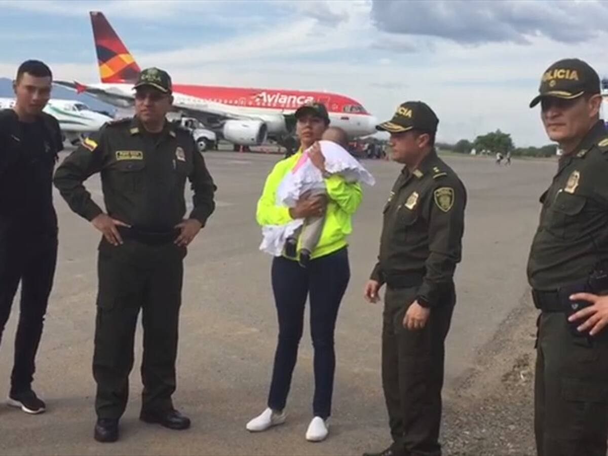 Rescatan a Ángel Smith, bebé que había sido secuestrado en Soacha