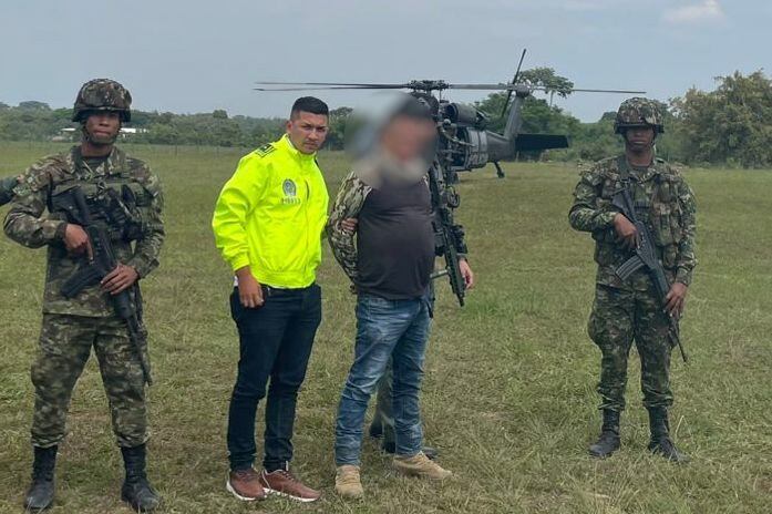 Capturan a explosivista de las disidencias Farc en el Cauca. Foto: Suministrada.