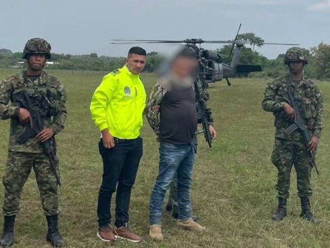 Capturan a explosivista de las disidencias Farc en el Cauca. Foto: Suministrada.