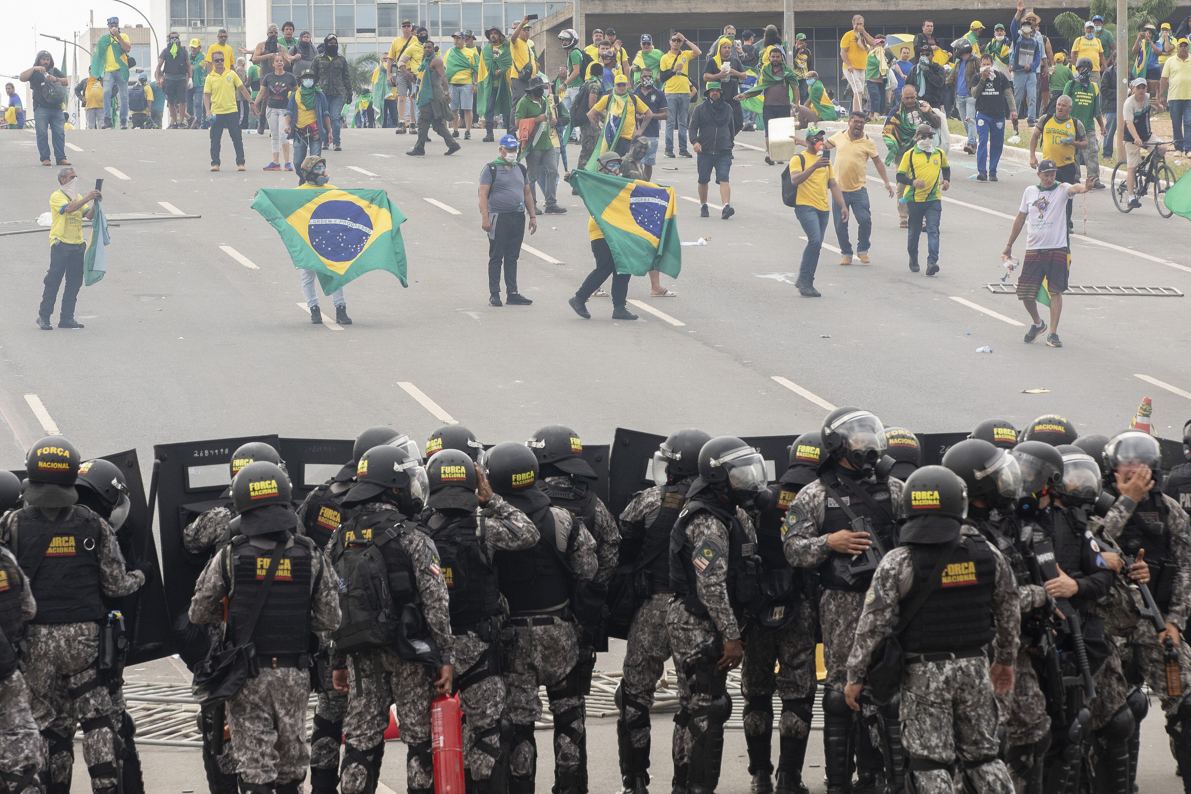 Manifestaciones en Brasil. (Photo by Joedson Alves/Anadolu Agency via Getty Images)