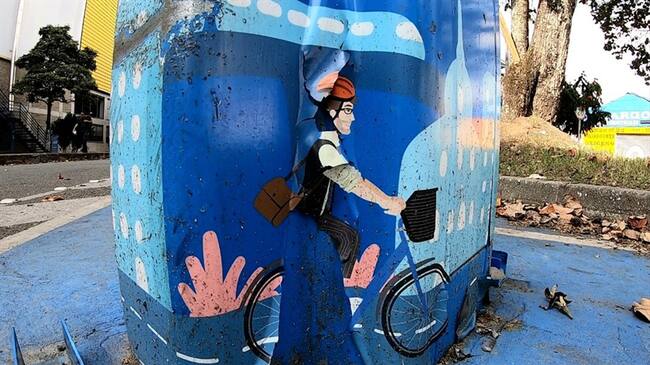 Estación de EnCicla en Medellín. Foto: Cortesía