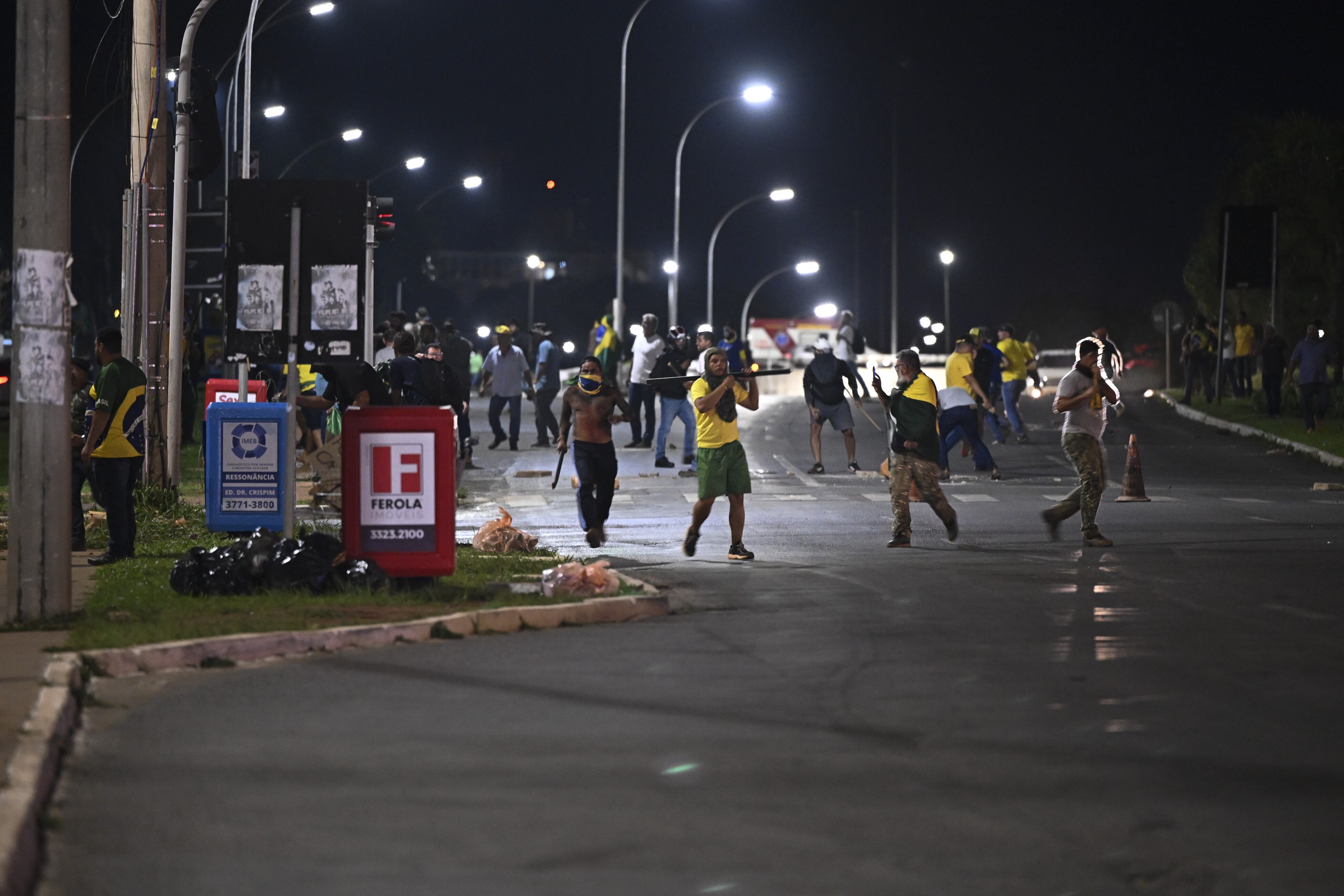 Manifestaciones en Brasil. (Photo by Mateus Bonomi/Getty Images)