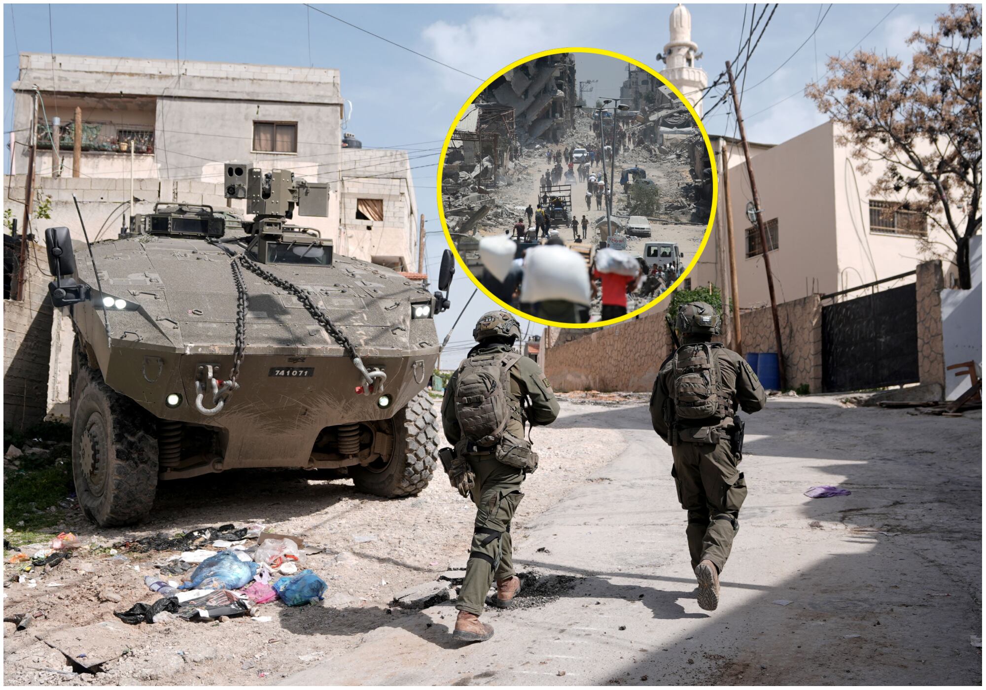 El Ejército israelí ordenó evacuar toda la ciudad de Gaza . Foto: Getty Images.