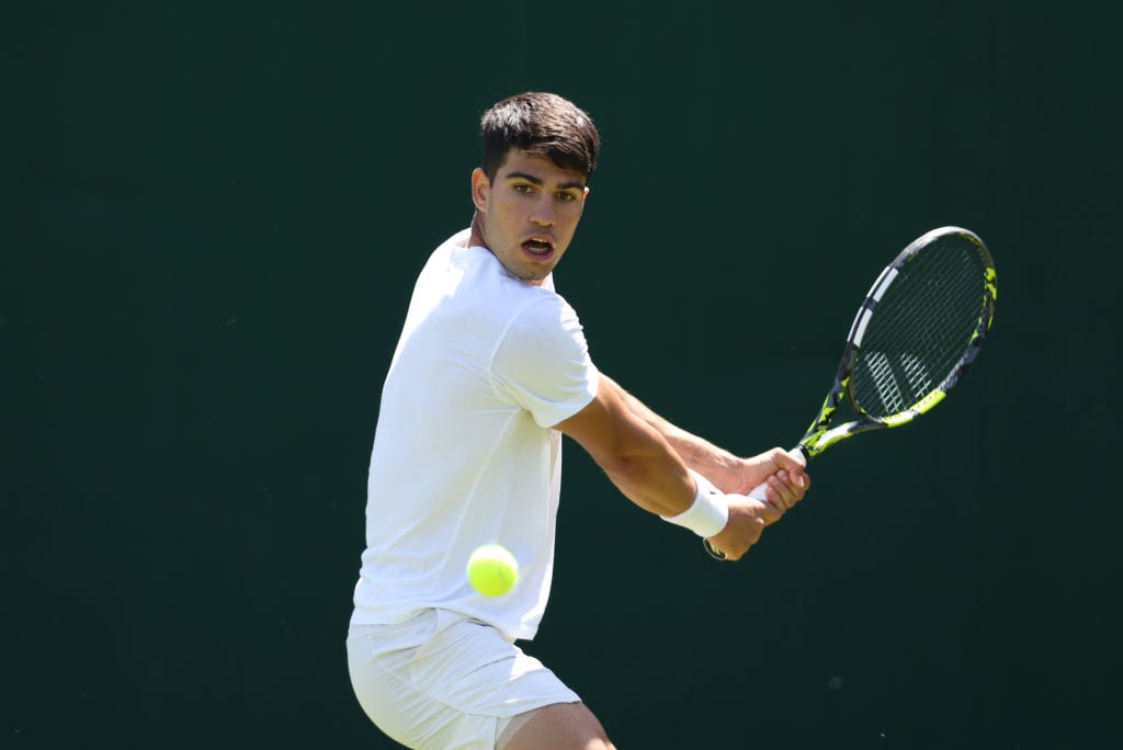 Carlos Alcaraz. (Photo by Rob Newell - CameraSport via Getty Images)