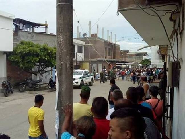 Disidentes de las Farc atentan contra una patrulla de la Policía en Cauca. Foto: Cortesía Miguel Palta