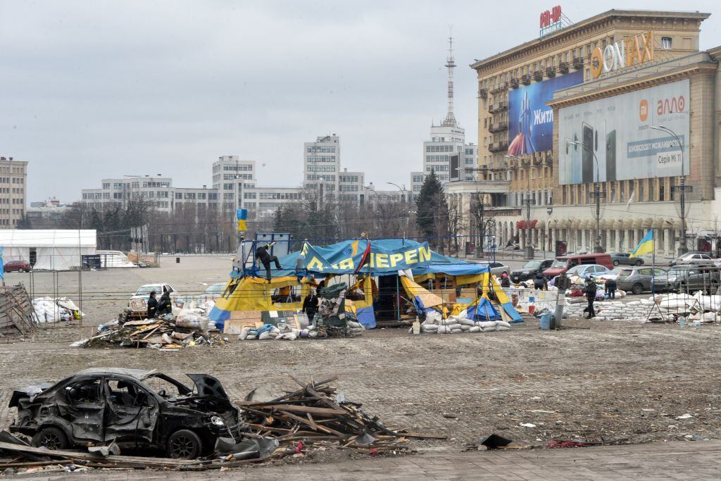 Refugio en Járkov, Ucrania / Photo by SERGEY BOBOK/AFP via Getty Images