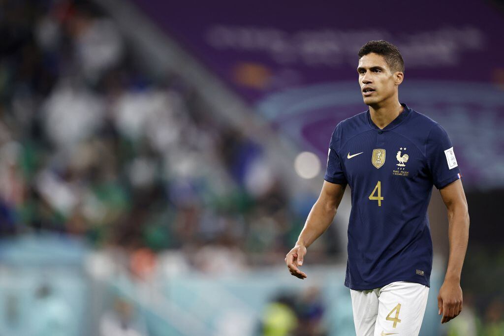Raphael Varane en el Mundial de Qatar 2022. Foto: ANP via Getty Images.
