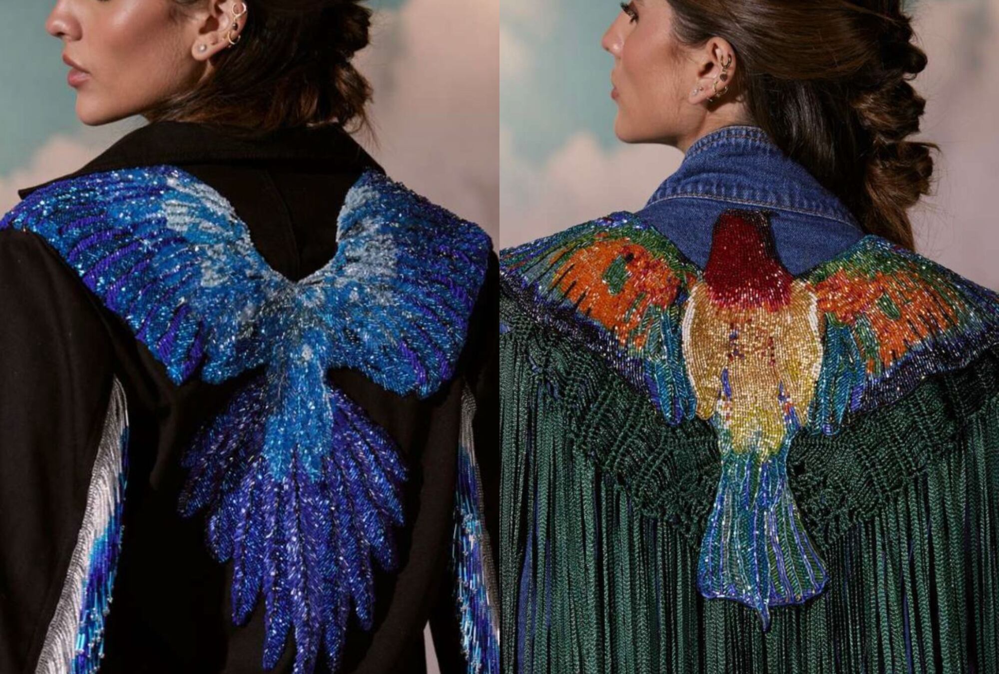 Chaquetas hechas por privadas de lalibertad. Foto: Proporcionadas por Andrés Caamaño