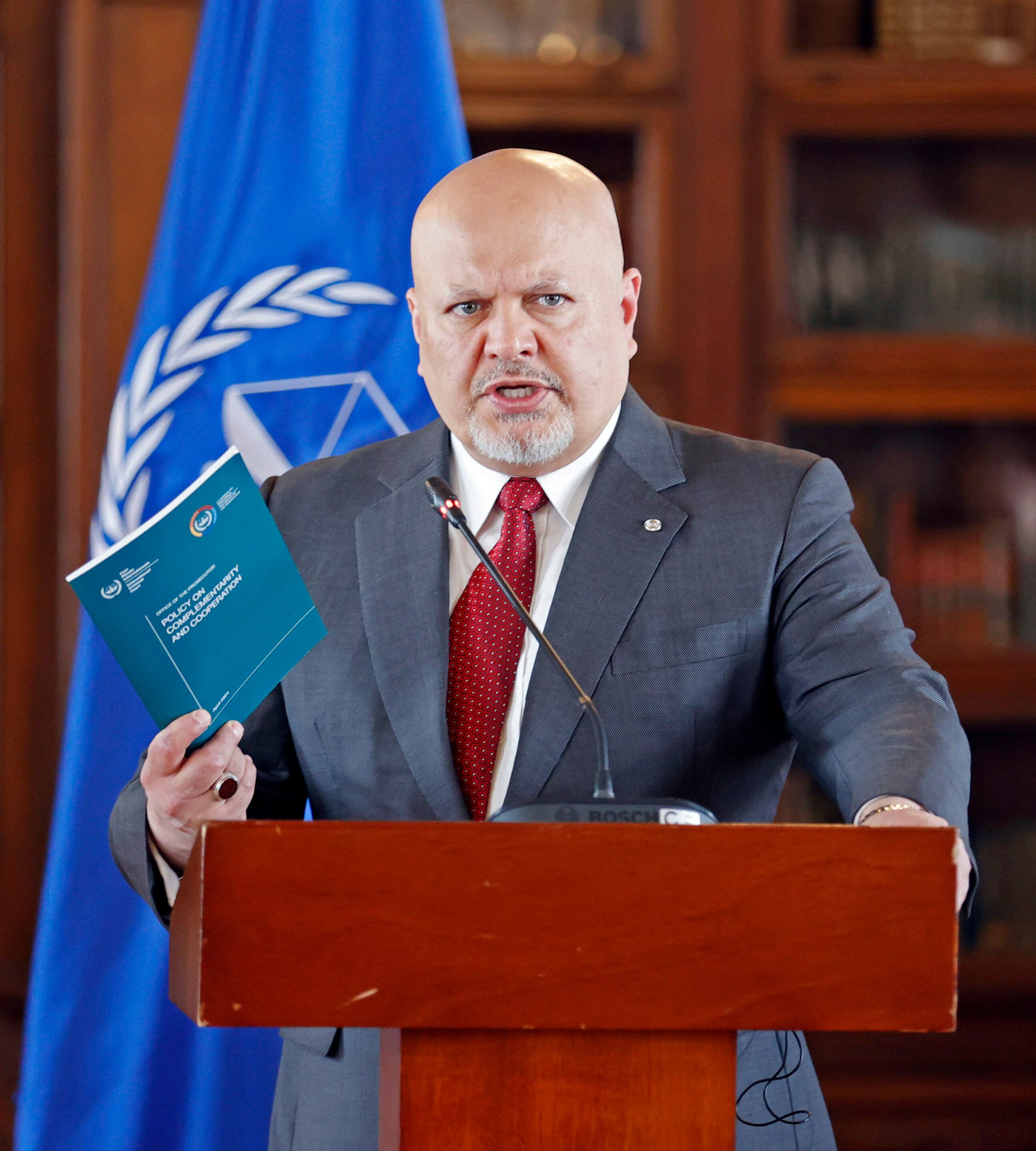 El fiscal de la Corte Penal Internacional, Karim Khan. Foto: EFE.