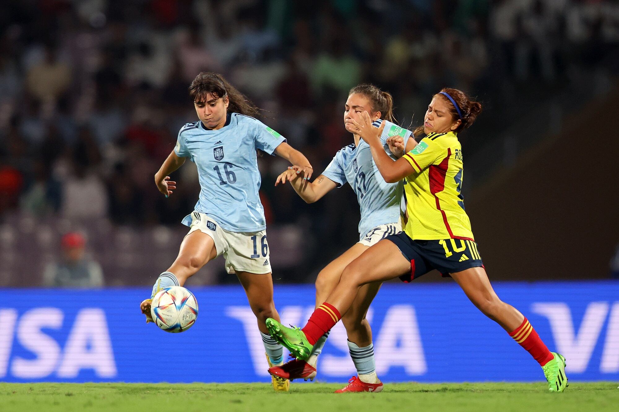 Colombia vs. España en el Mundial Femenino Sub-17. (Photo by Joern Pollex - FIFA/FIFA via Getty Images)