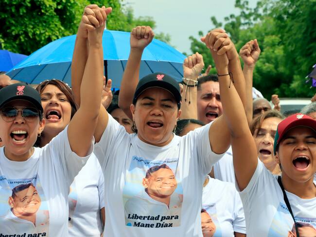 Movilización en favor de la liberación de Luis Manuel Díaz | Foto: EFE