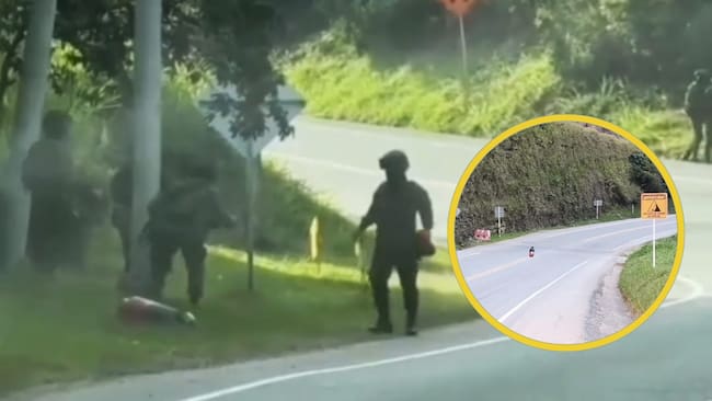 El equipo EXDE realizó la detonación controlada del explosivo. Crédito: Ejército Nacional.