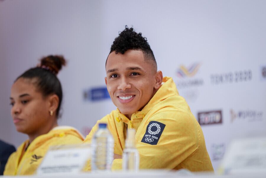 Luis Mosquera, pesista colombiano. Foto: Colprensa.