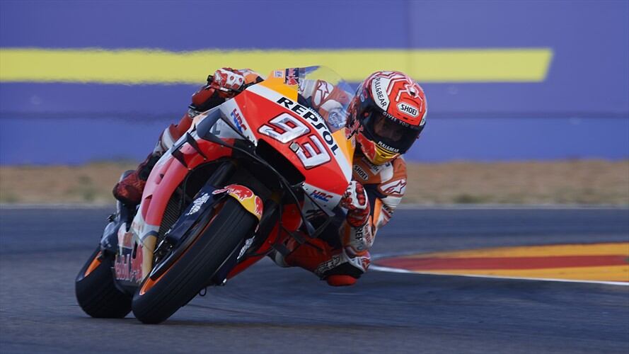 Marc Márquez gana sin problemas en el Moto GP de Aragón. Foto: Getty Images