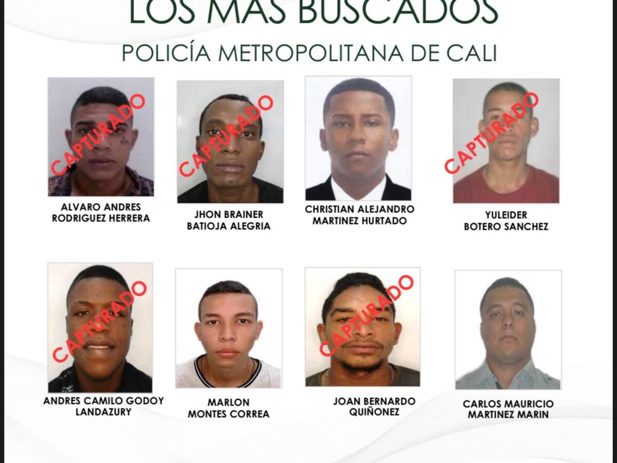 Ofrecen hasta $50 millones de recompensa por los delincuentes más buscados en Cali