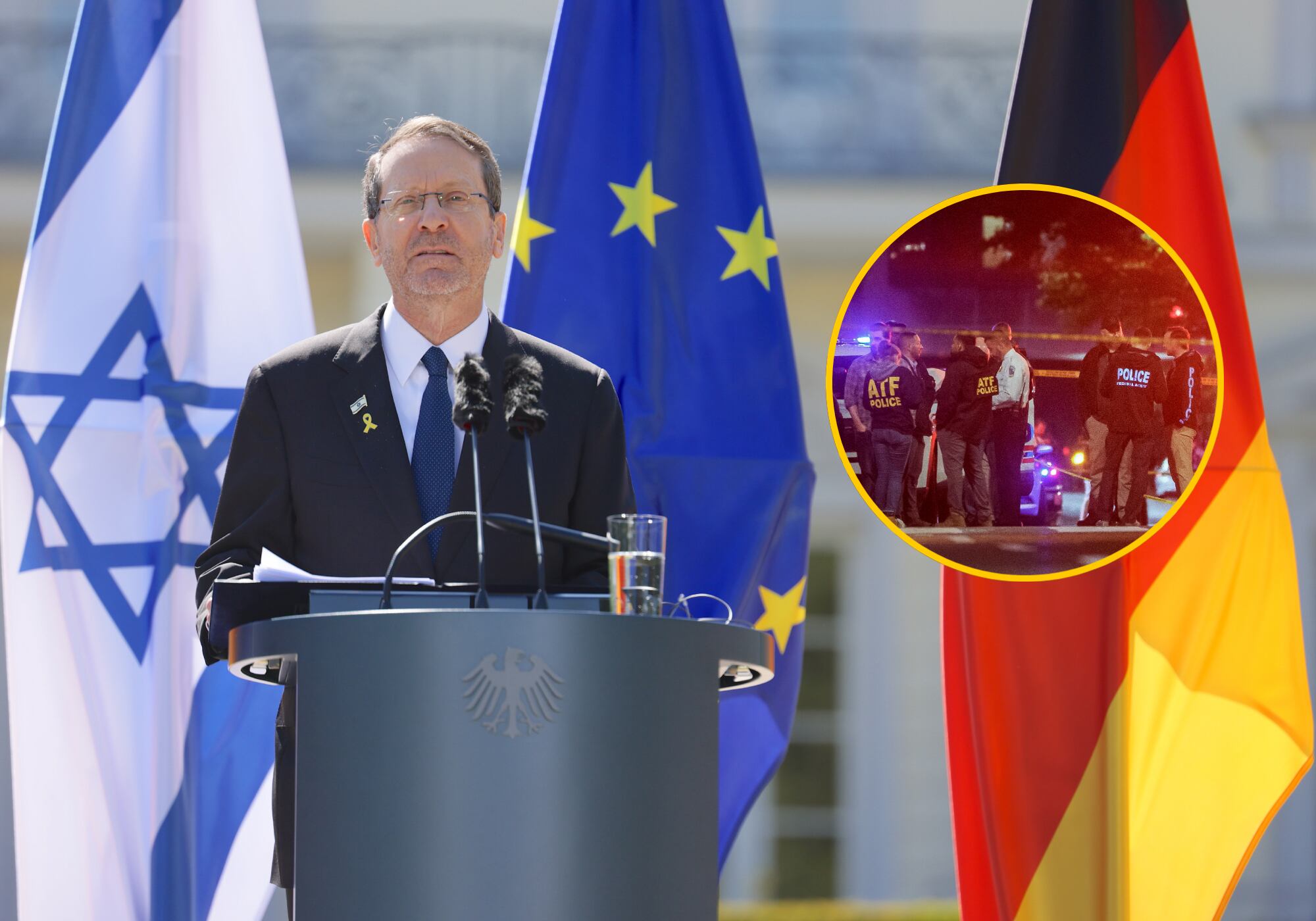 Isaac Herzog, presidente de Israel, rechazó ataque a dos miembros de su embajada en EE.UU. Foto: EFE