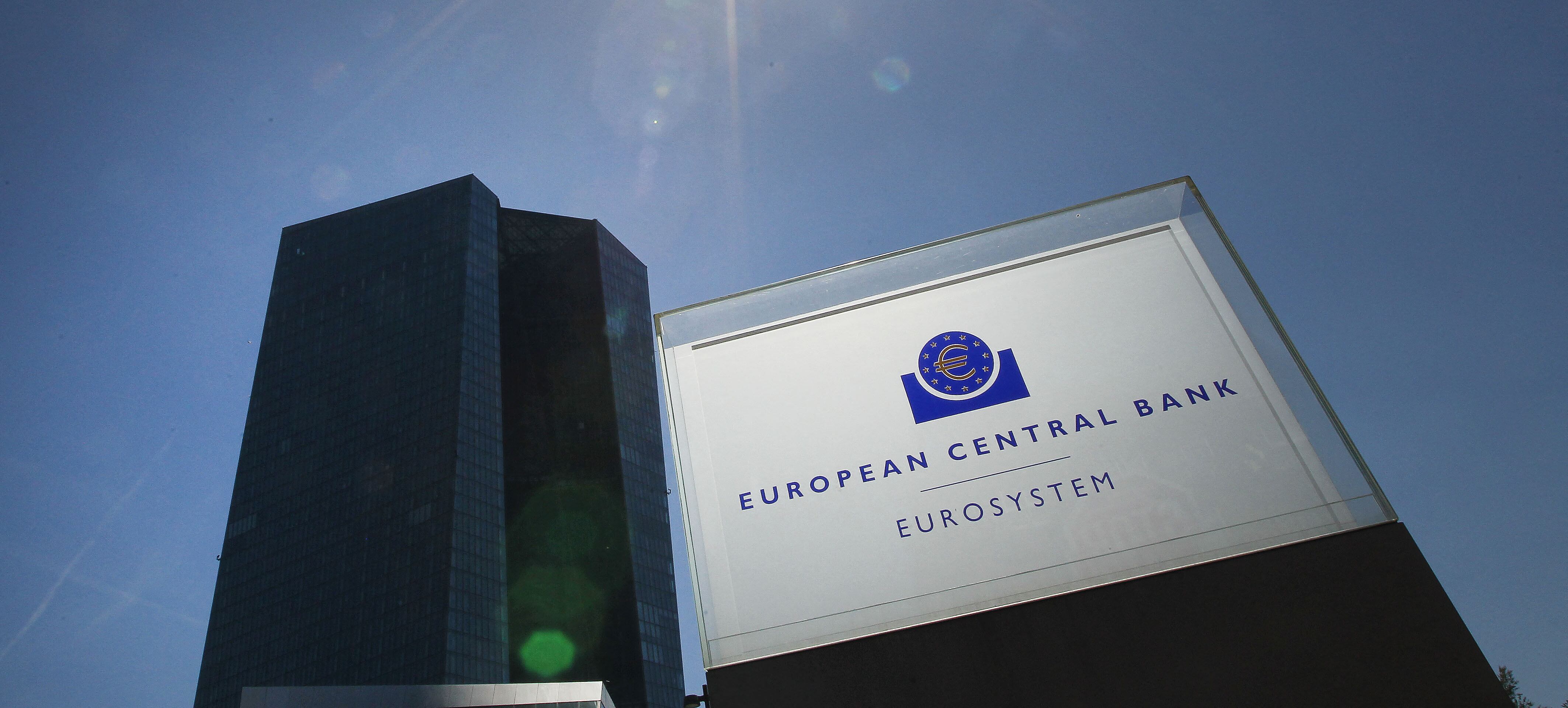 Imagen de referencia del Banco Central Europeo. (Photo by Daniel ROLAND / AFP) (Photo by DANIEL ROLAND/AFP via Getty Images)