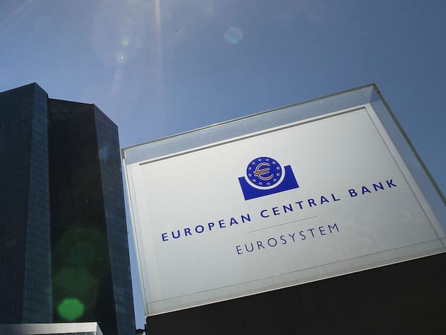 Imagen de referencia del Banco Central Europeo. (Photo by Daniel ROLAND / AFP) (Photo by DANIEL ROLAND/AFP via Getty Images)