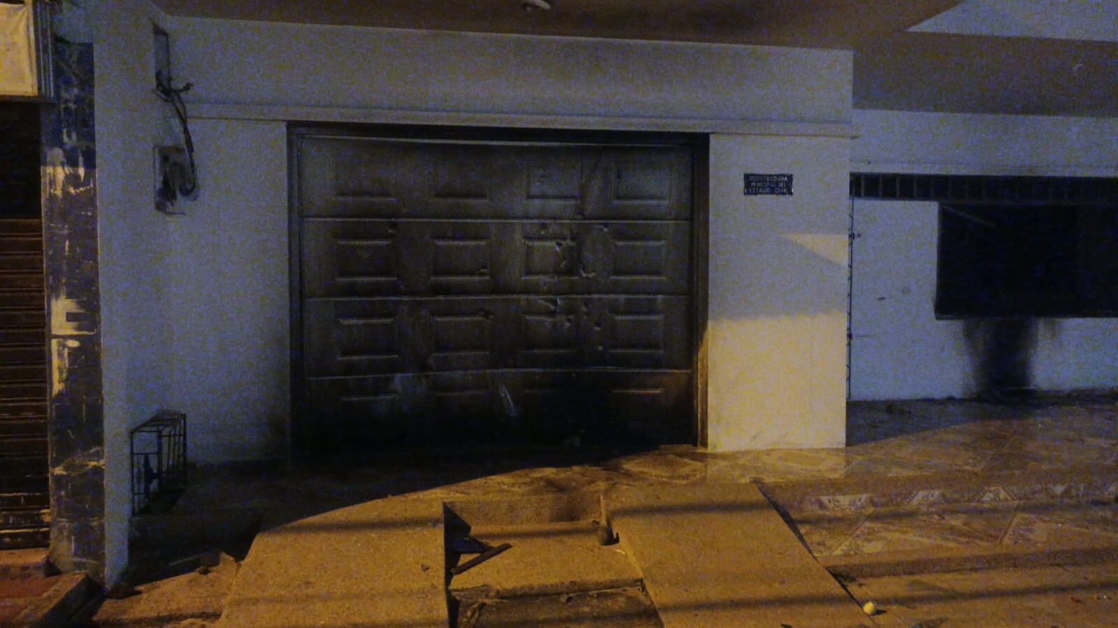 Quema de la Registraduría en Córdoba. Foto: cortesía (suministrada a La W).