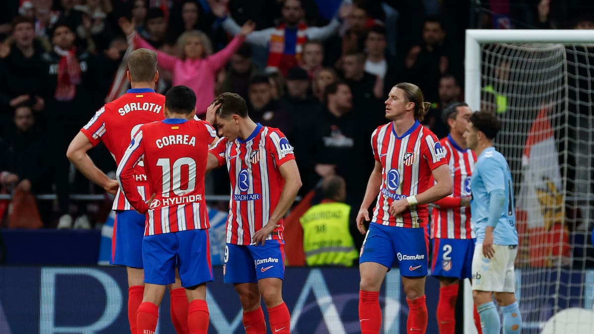 Atlético desaprovechó el tropiezo del Real Madrid y empató 1-1 contra el Celta