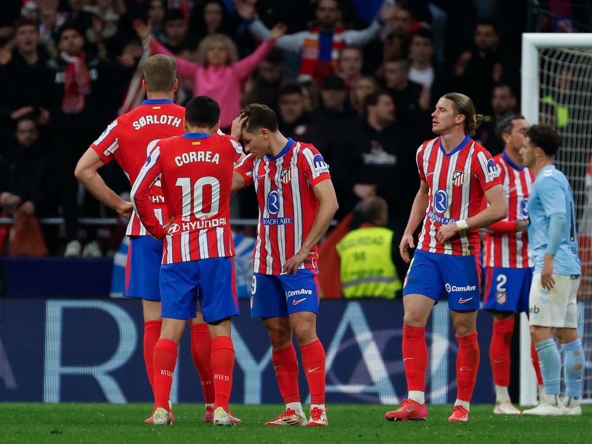 Atlético desaprovechó el tropiezo del Real Madrid y empató 1-1 contra el Celta