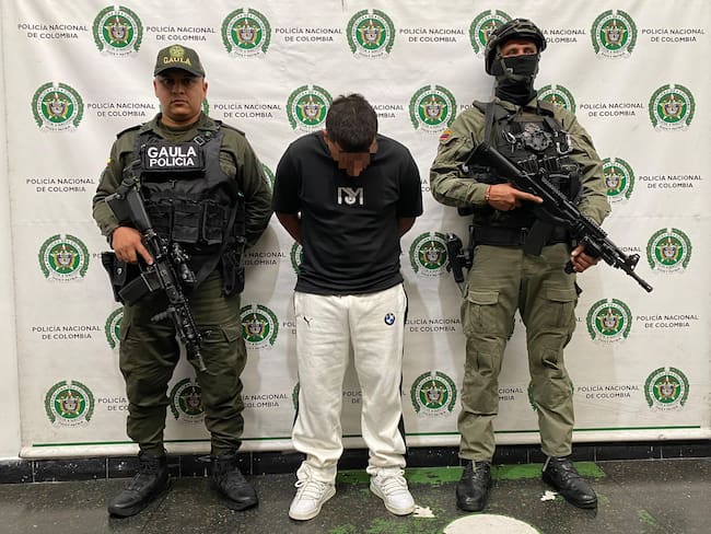 Alias "Figueroa” fue ubicado por las autoridades en la ciudad de Medellín. Foto: Policía Nacional