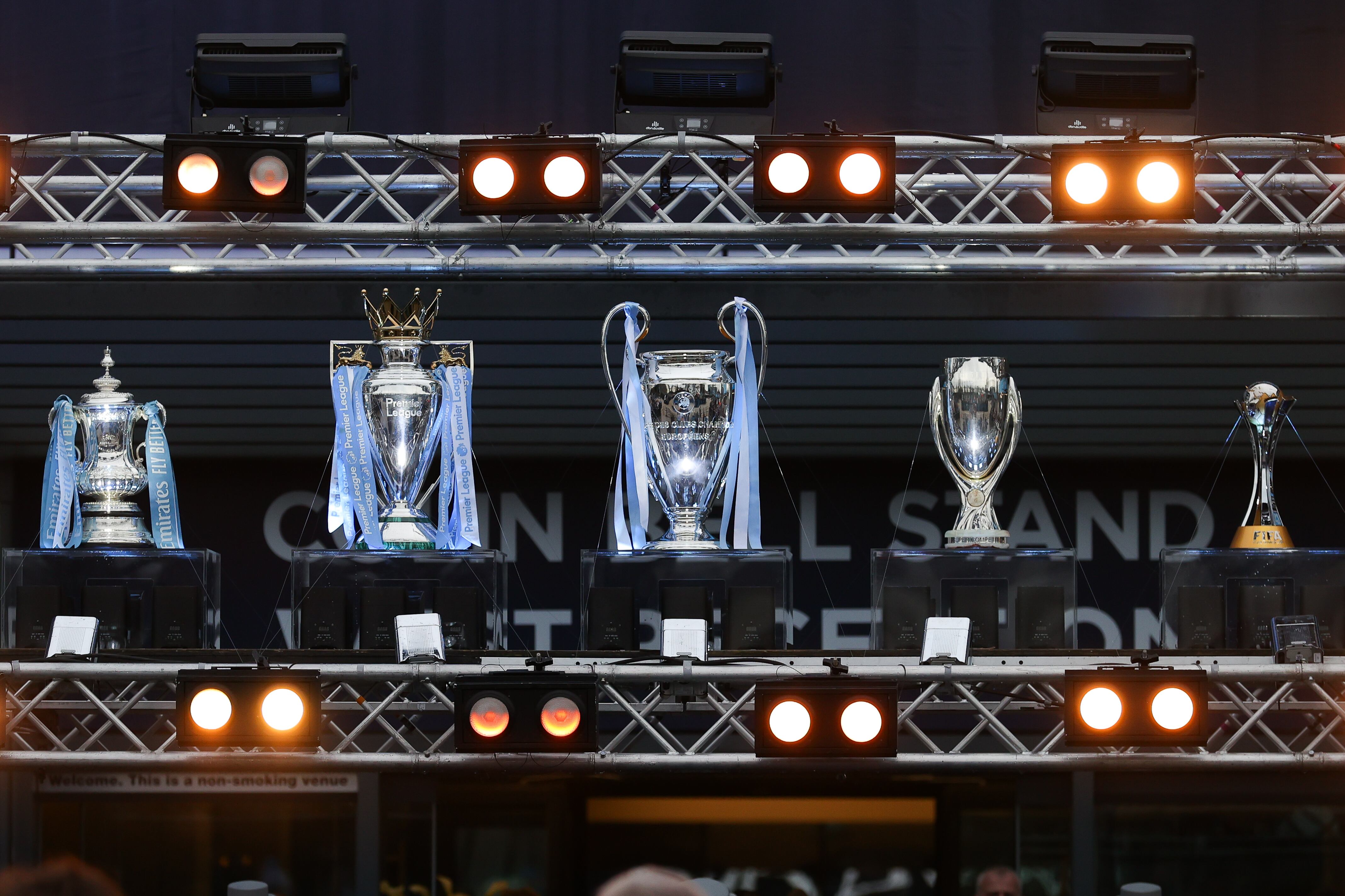 Títulos del Manchester City. Foto: James Gill - Danehouse/Getty Images