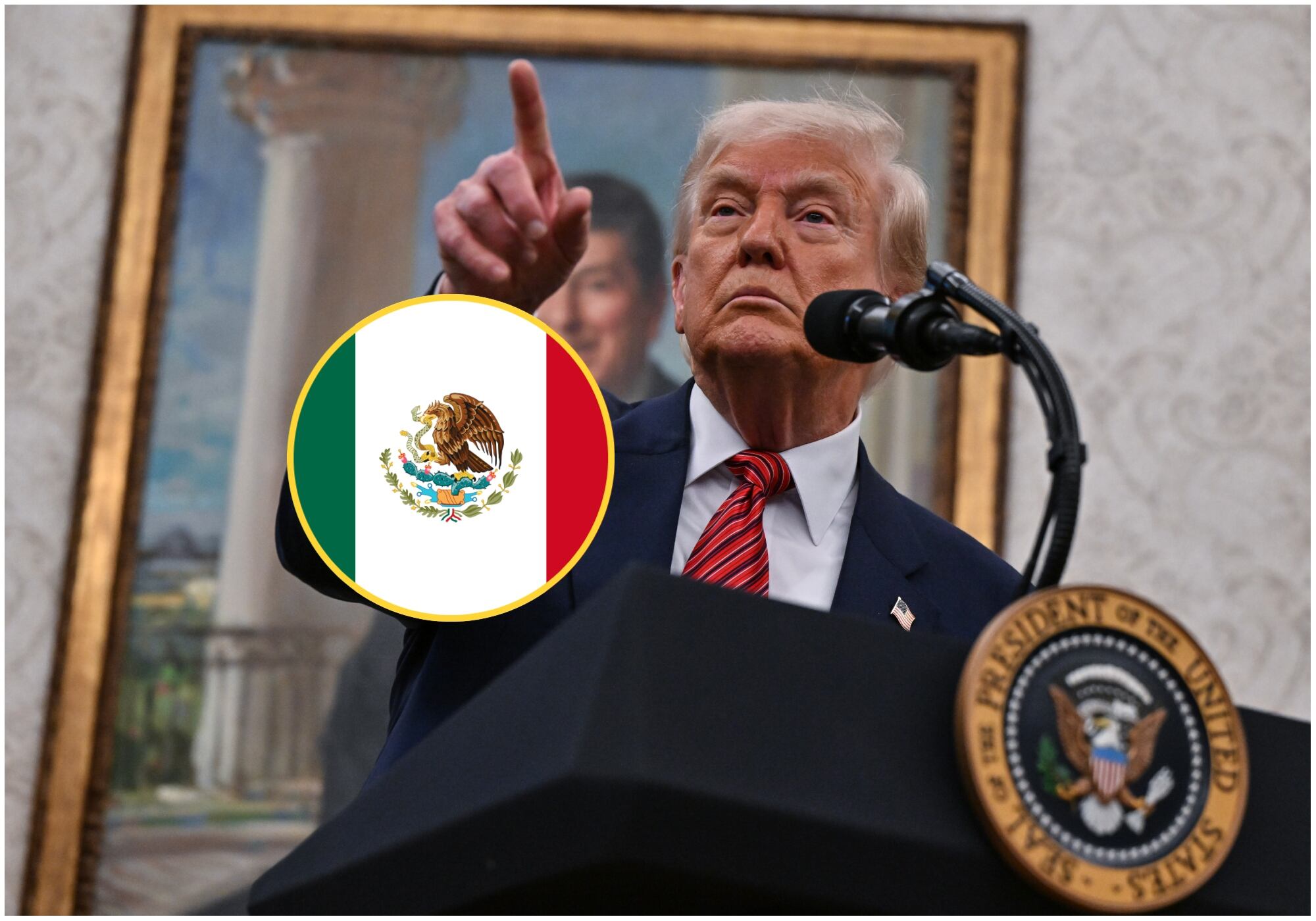 Donald Trump no descartó un ataque contra los carteles mexicanos: “No estoy contento con México”. Foto: Getty Images.