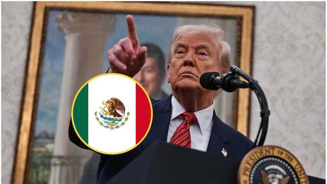 Donald Trump no descartó un ataque contra los carteles mexicanos: “No estoy contento con México”. Foto: Getty Images.