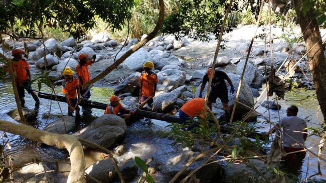 Autoridades aseguran que niveles de ríos garantizan abastecimiento de agua en Santa Marta. Foto: Cortesía