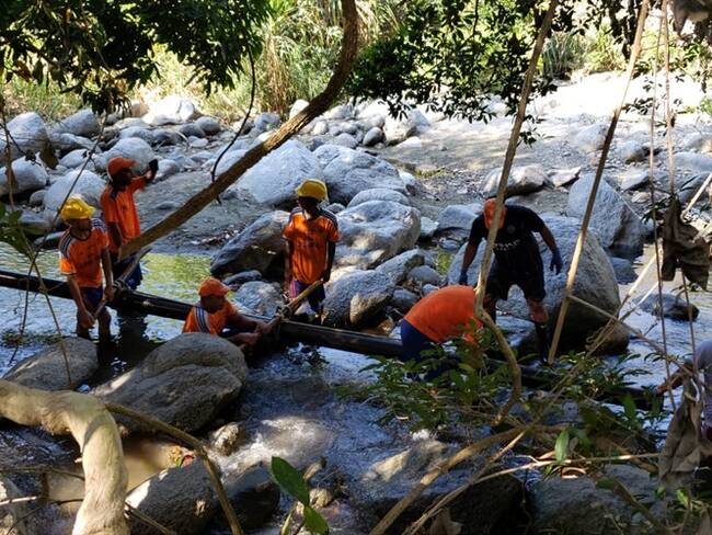 Autoridades aseguran que niveles de ríos garantizan abastecimiento de agua en Santa Marta. Foto: Cortesía