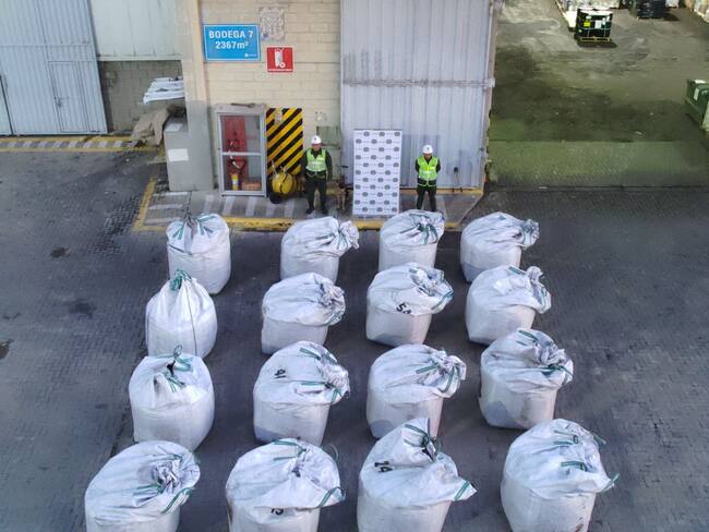 Incautación de cocaína en Cartagena. Foto: Policía