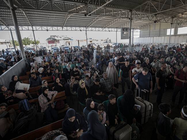 Cruce fronterizo de Rafah, entre la Franja de Gaza y Egipto. Foto: EFE/ Haitham Imad