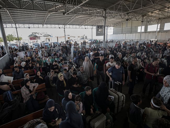 Cruce fronterizo de Rafah, entre la Franja de Gaza y Egipto. Foto: EFE/ Haitham Imad