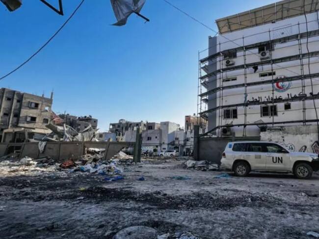 Hospital Infantil Mártir Mohammed al Durra. Foto: AFP.
