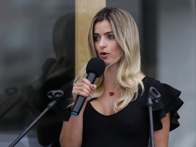 Bogotá, febrero 26 del 2019. Entrega de la lista de nominados a los premios India Catalina. En la foto: Cristina Hurtado. (Colprensa - Diego Pineda)