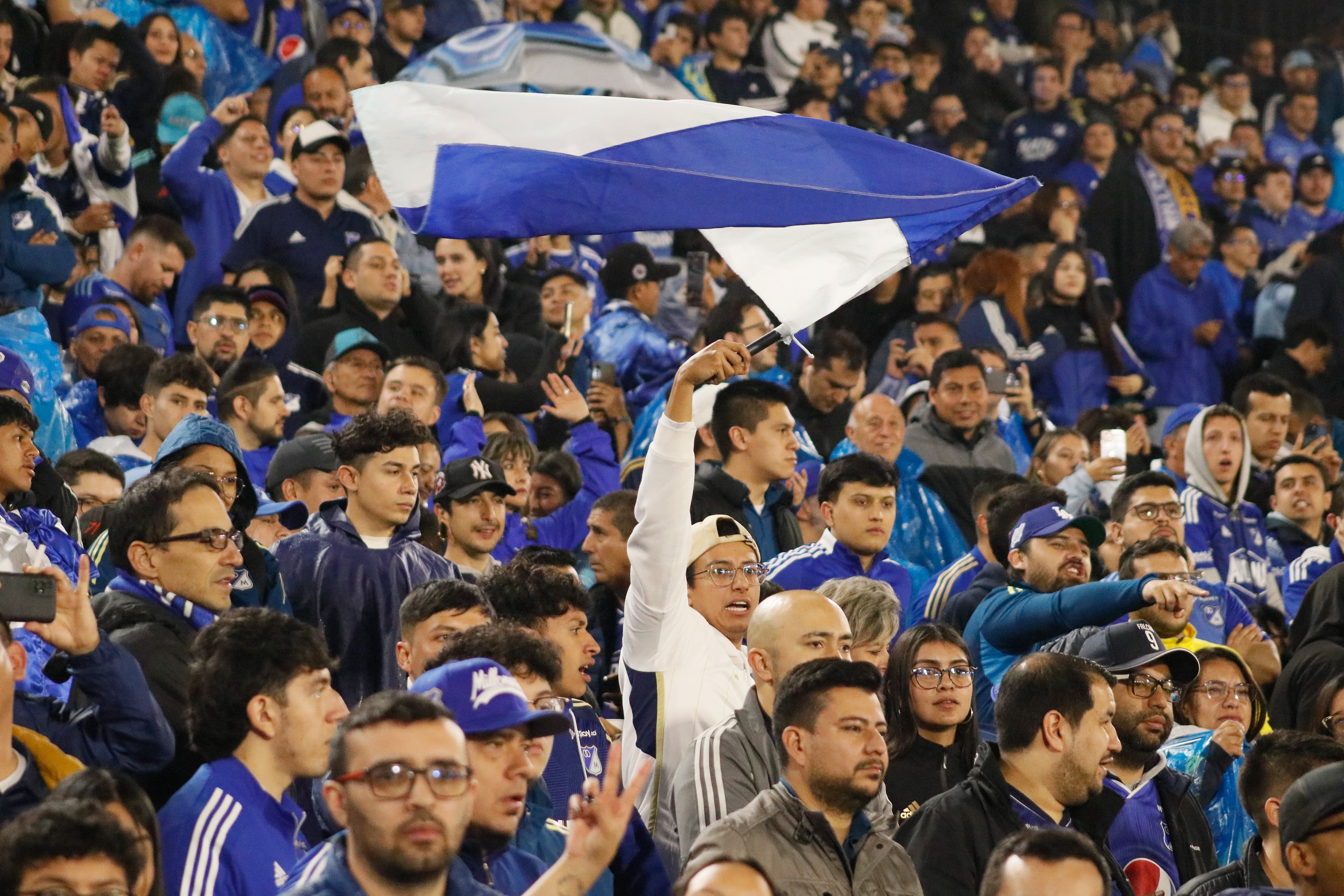 Hinchas de Millonarios el 19 de junio de 2025, imagen de referencia. FOTO: Jorge Londono/Long Visual Press/Universal Images Group via Getty Images